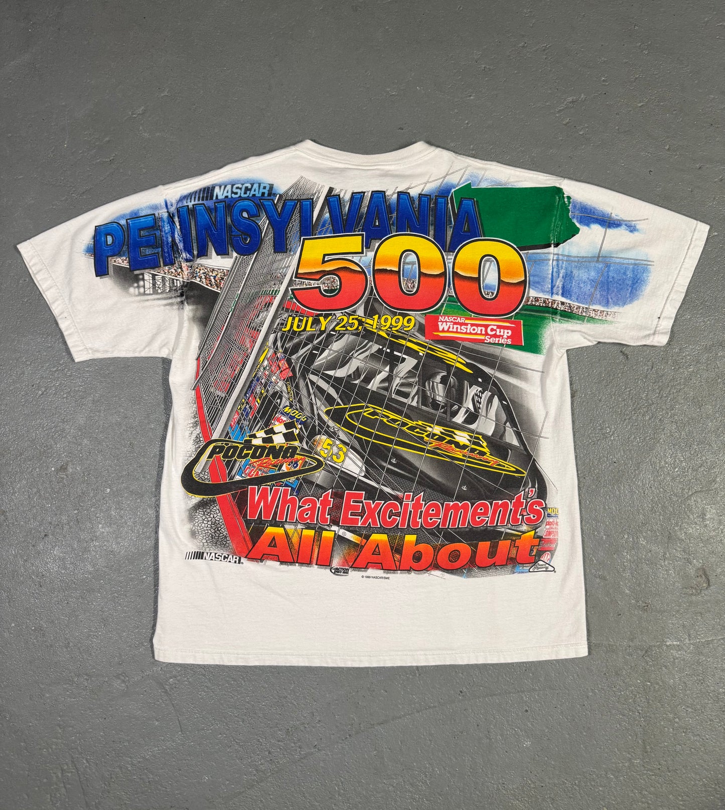 1999 Pennsylvania NASCAR Tee Sz L
