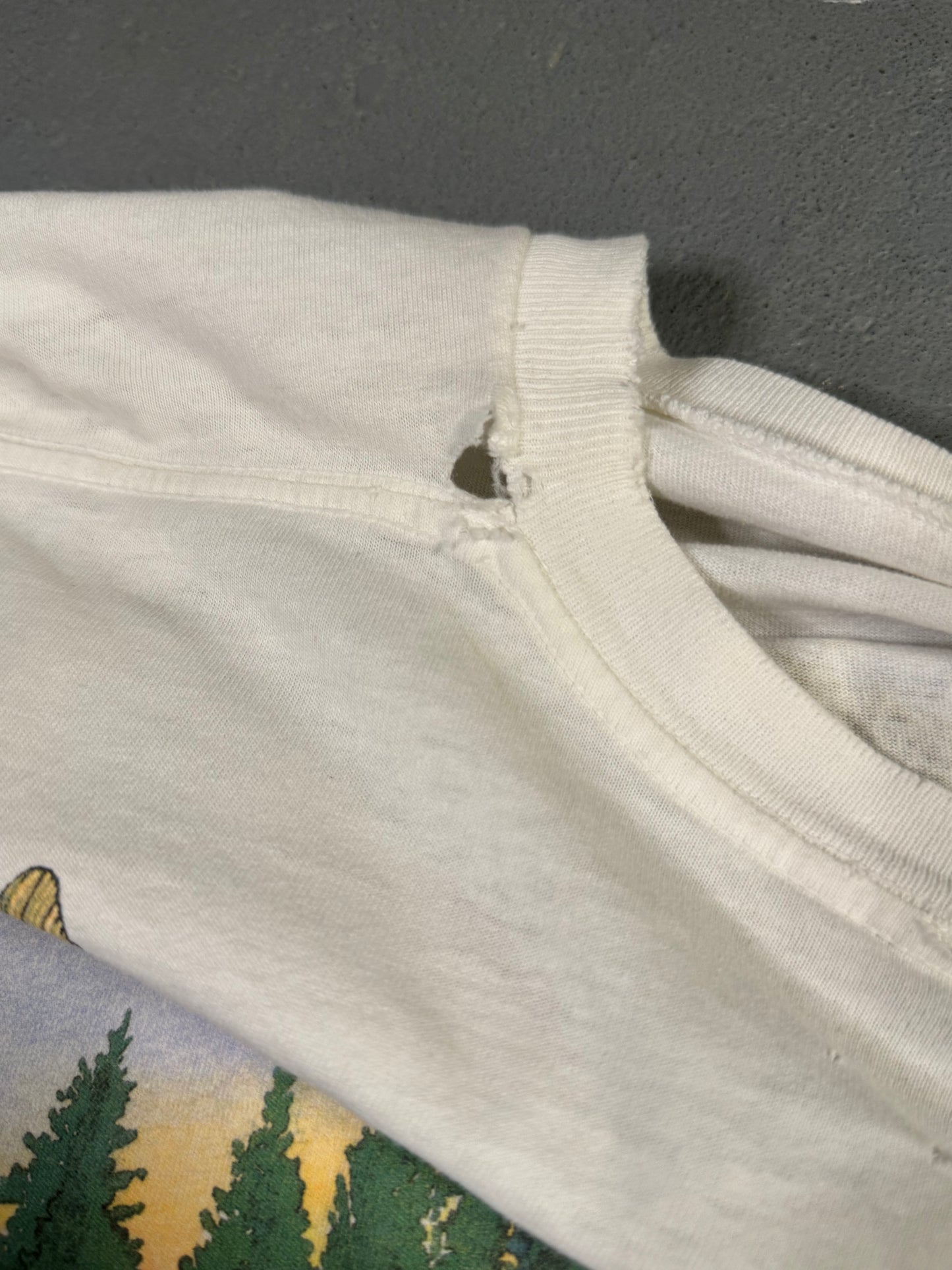 Vintage Single stitch Guy Harvey Rainbow Trout Tee Sz XXL