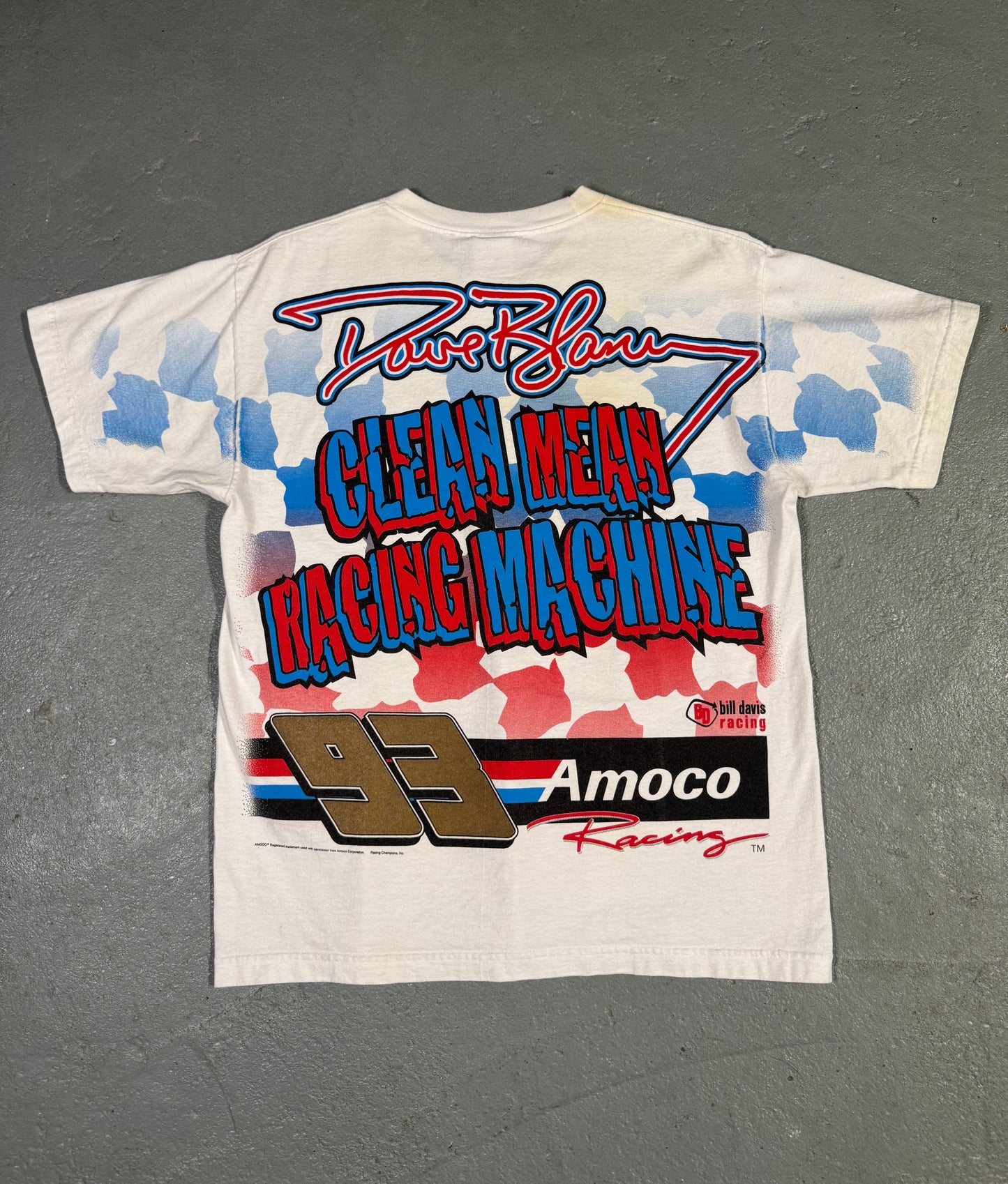 Vintage Dave Blaney NASCAR Tee Sz L