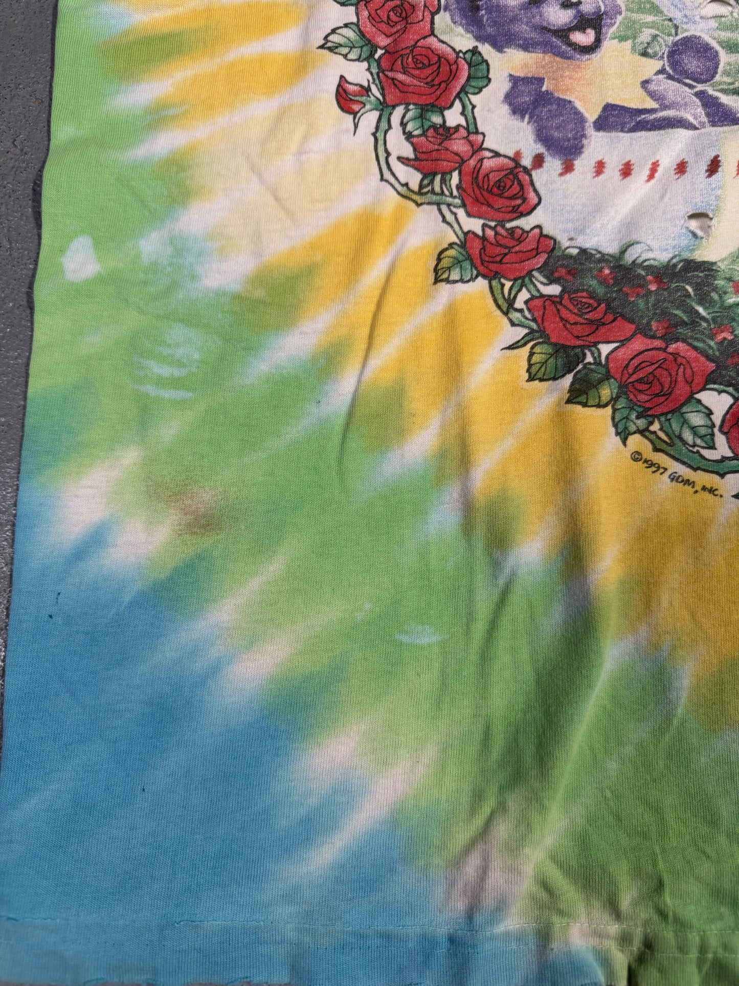 90s Greatful Dead Scarlet Fire Tee Sz XL
