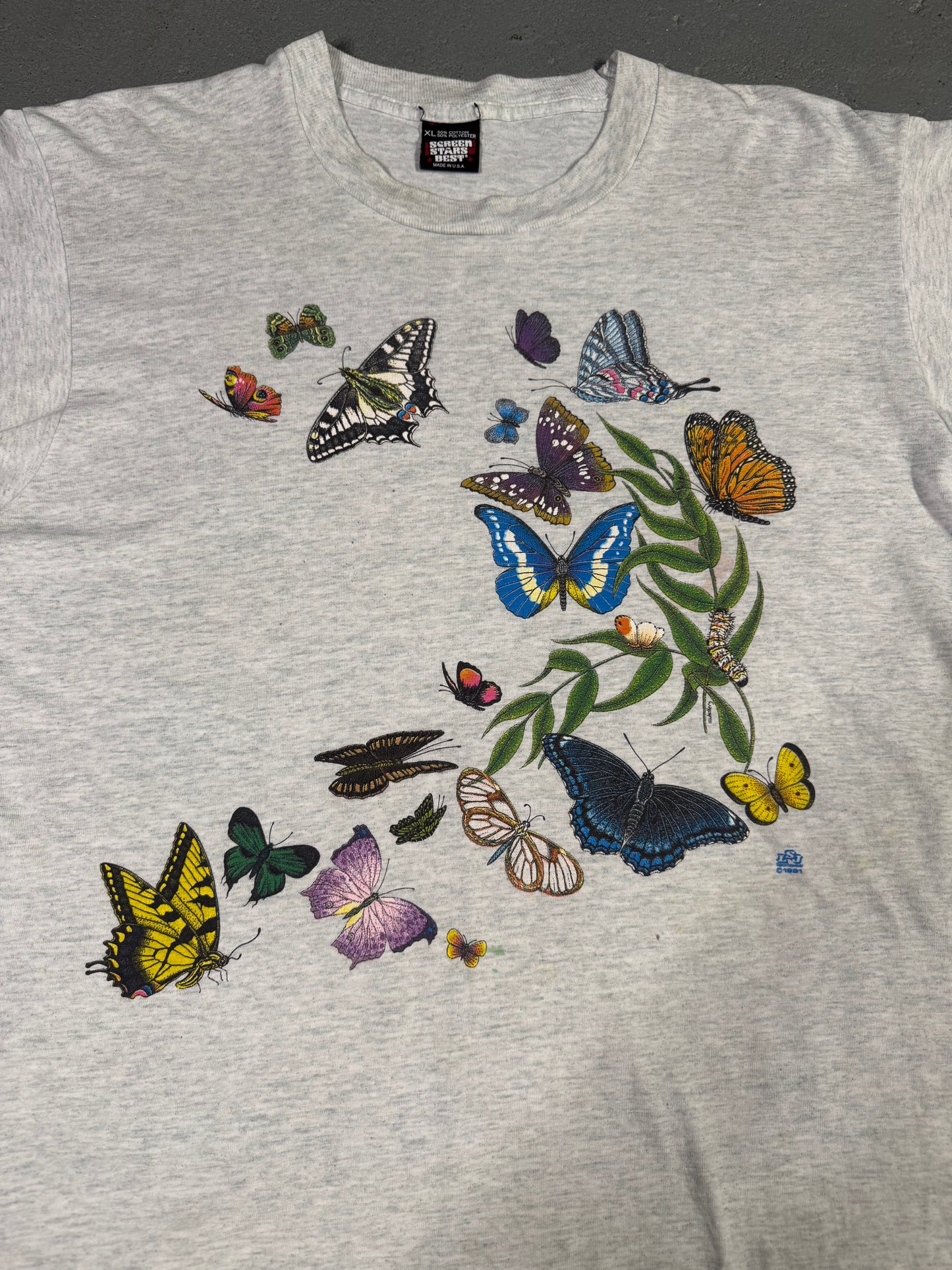 90s Butterfly tee Sz XL