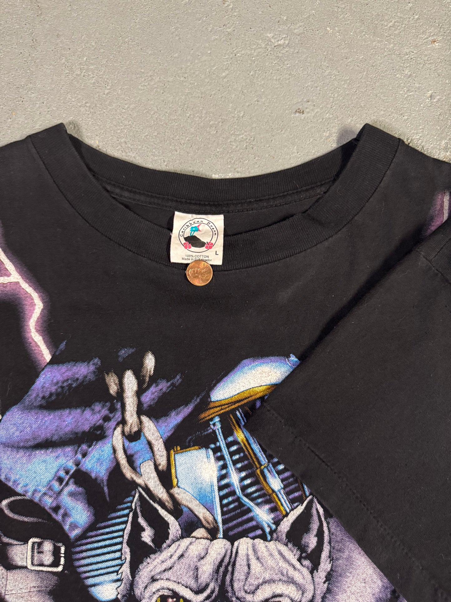 Vintage American Thunder Biker Tee Sz L