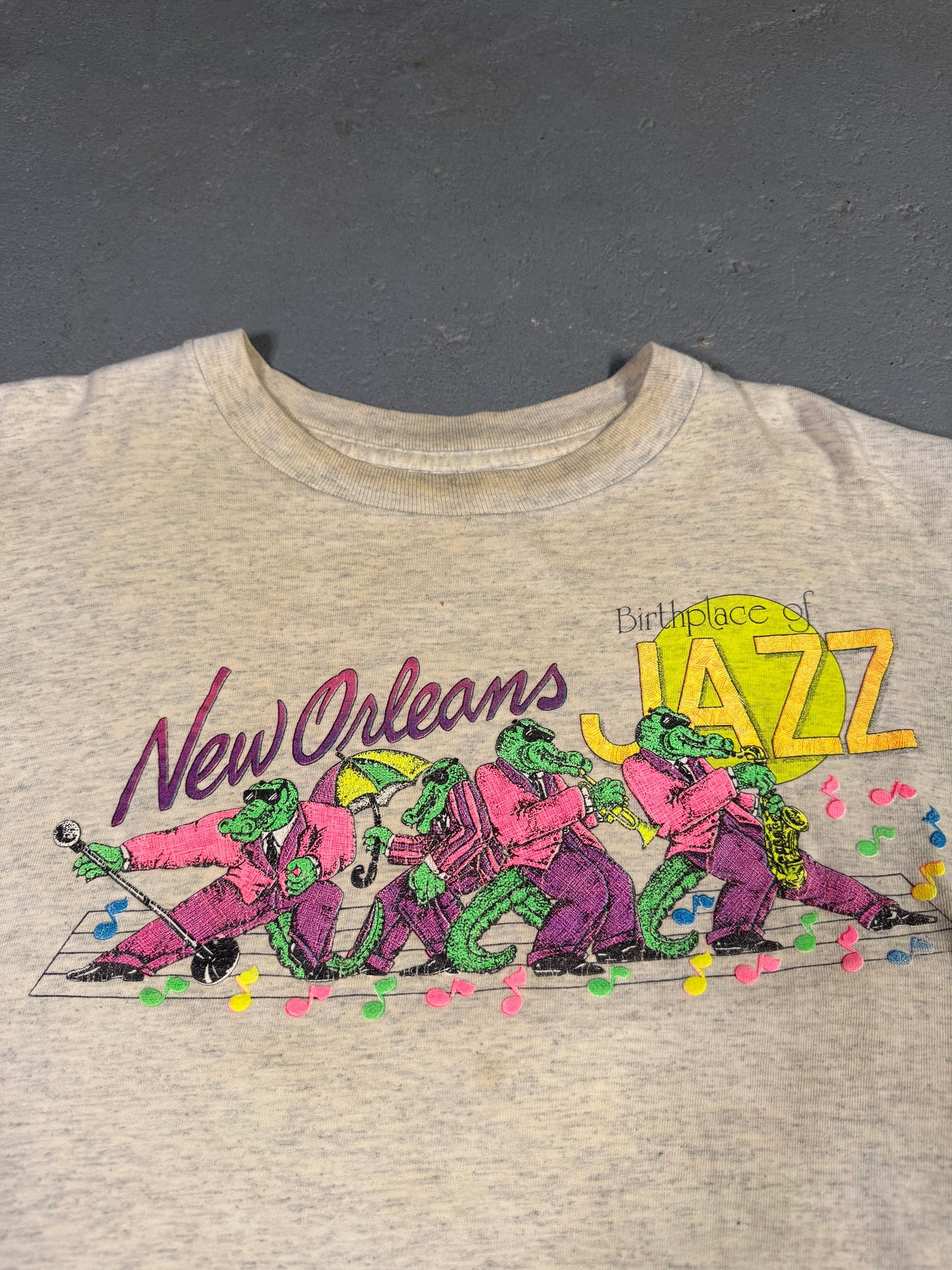 90s New Orleans Tee “Distressed” Sz L