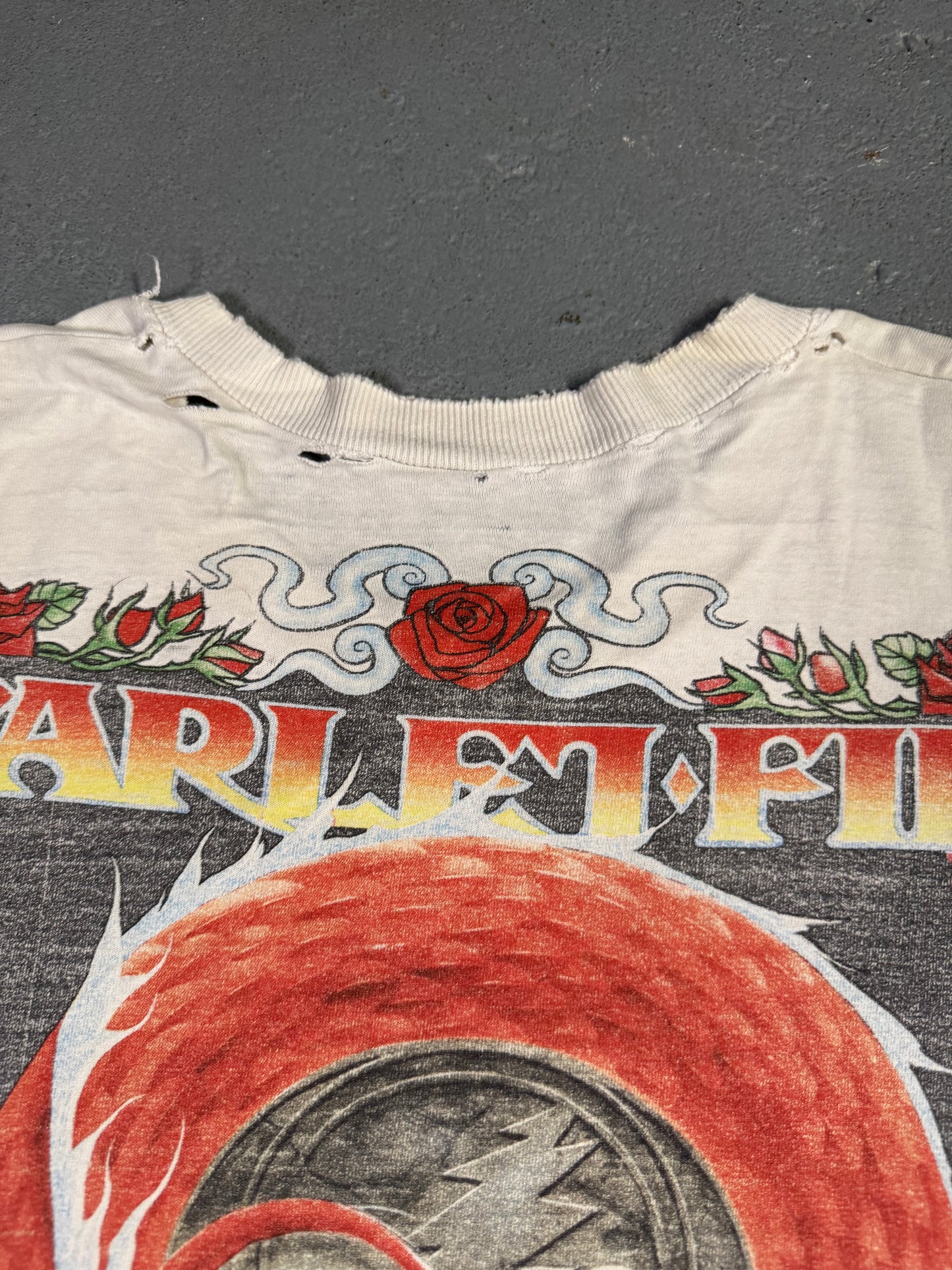 90s Greatful Dead Scarlet Fire Tee Sz XL