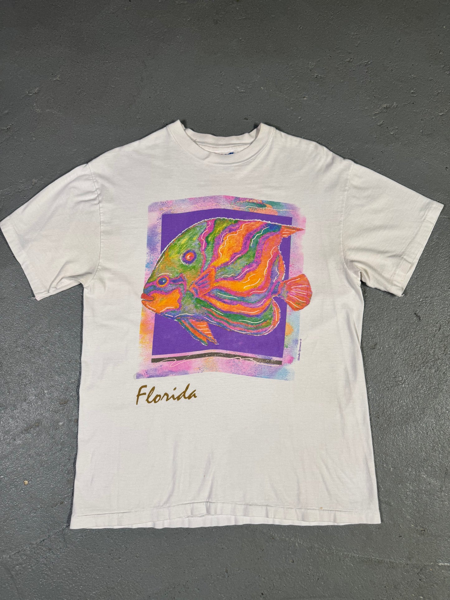 90s Florida Art tee Sz M