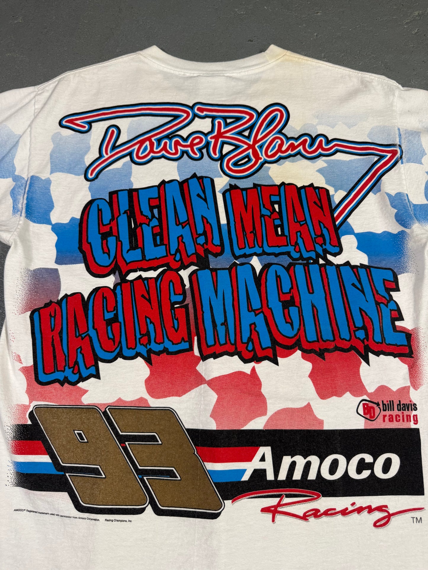 Vintage Dave Blaney NASCAR Tee Sz L