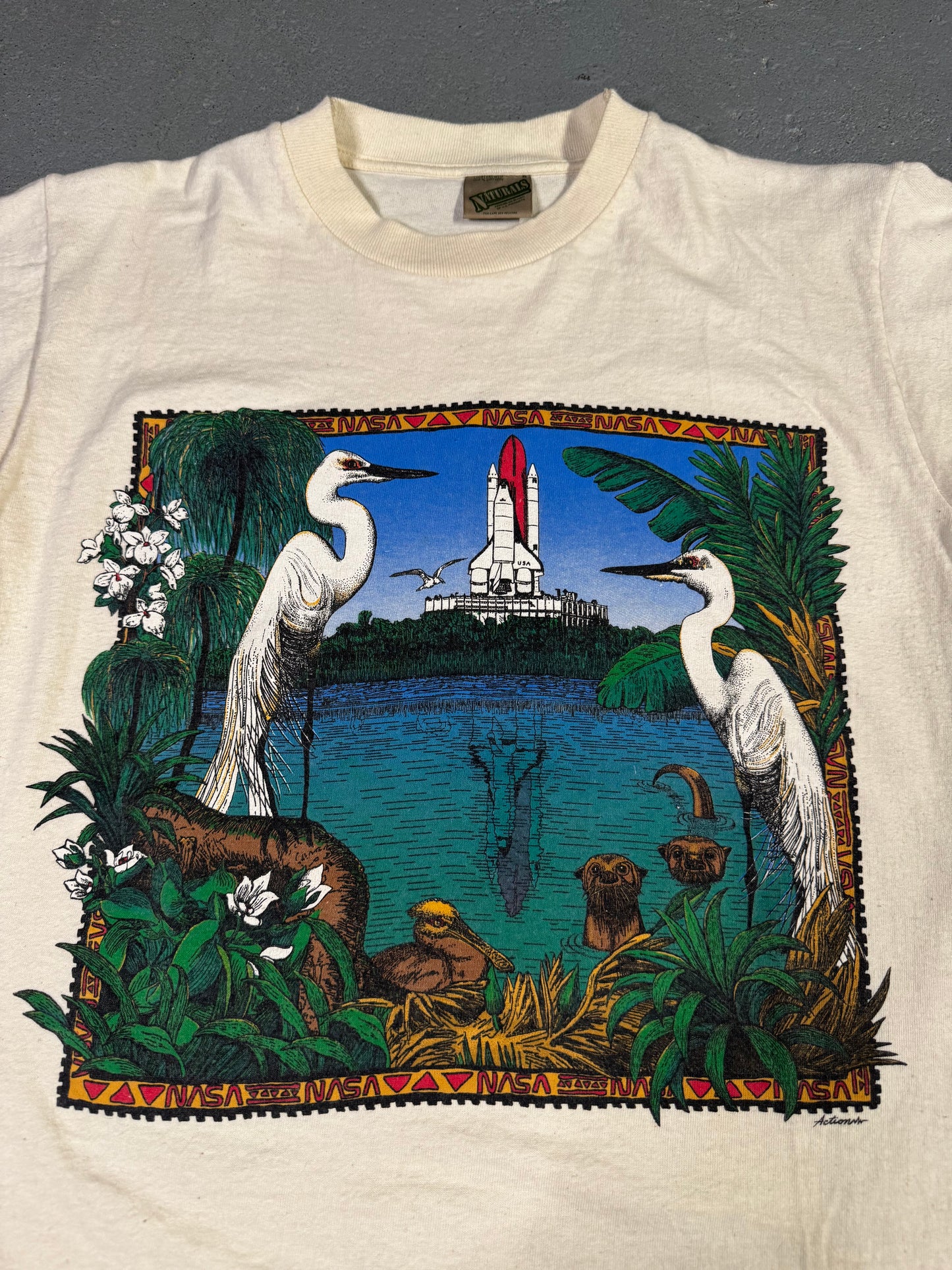 Rare 90s Single stitch NASA Tee Sz M