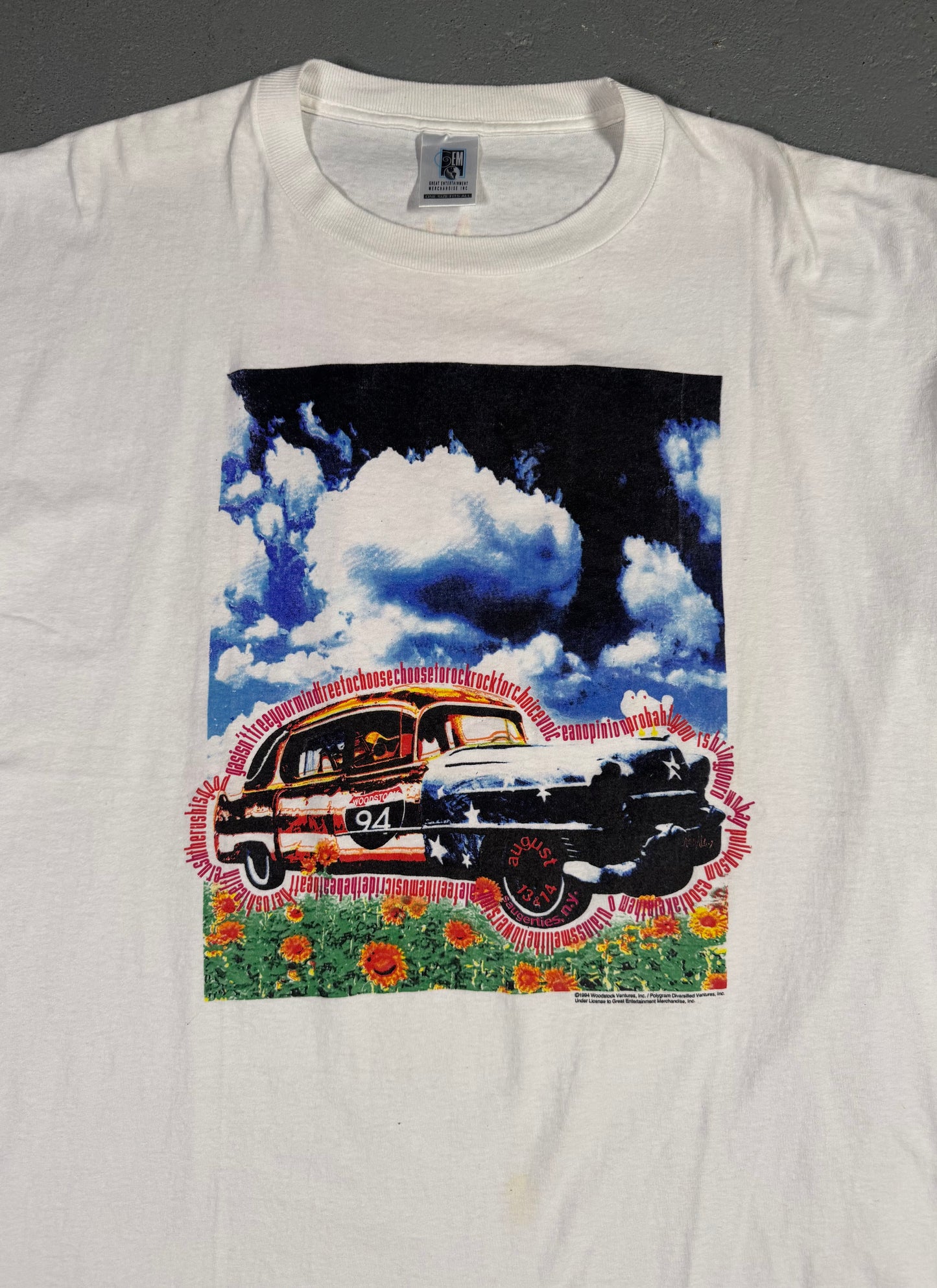 1994 Woodstock Tee Sz XL