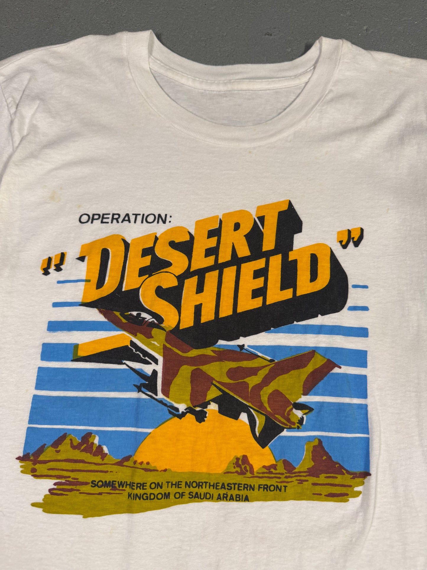 90s Single stitch Operation Desert Sheild tee Sz M