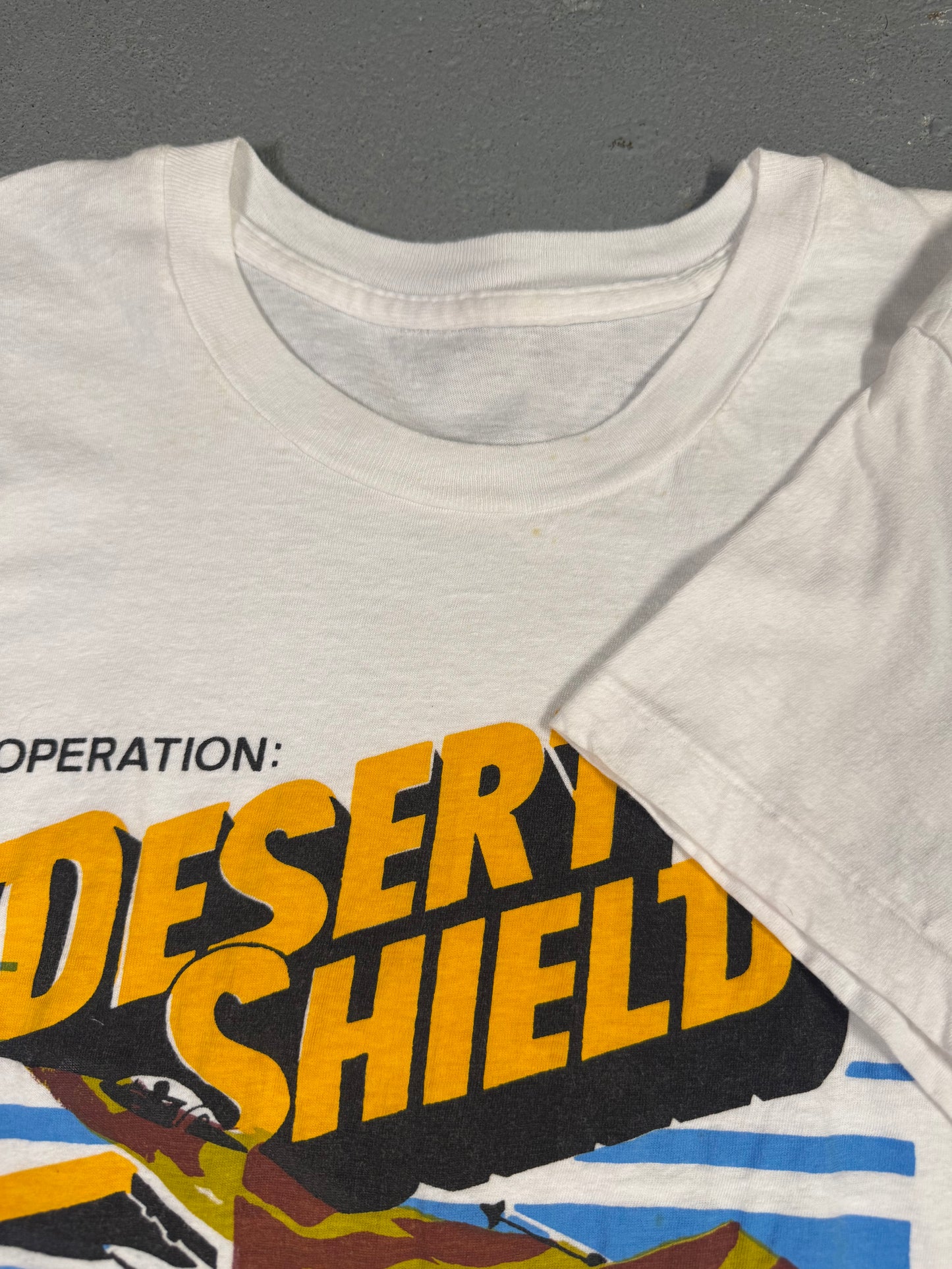 90s Single stitch Operation Desert Sheild tee Sz M