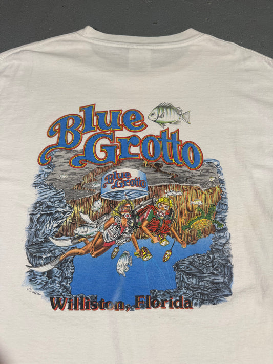 Y2K Blue Grotto Tee Sz XL