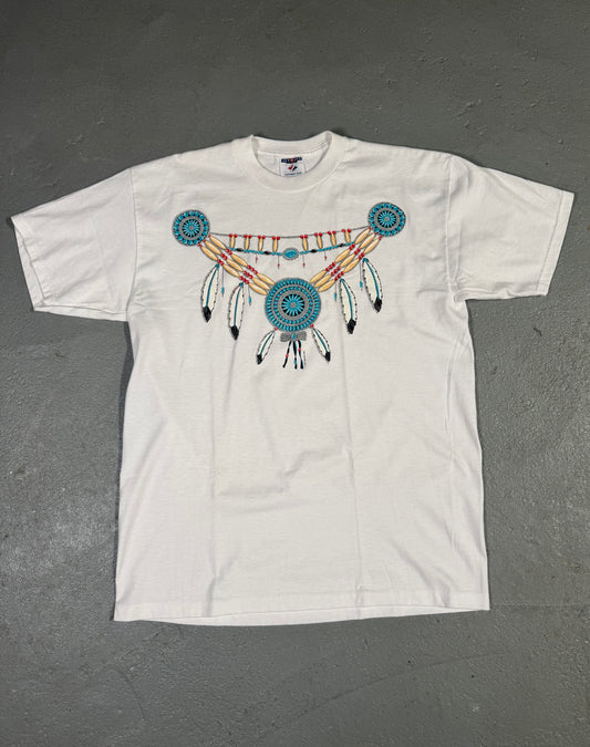 Y2K Native American/ Tribal tee Sz L