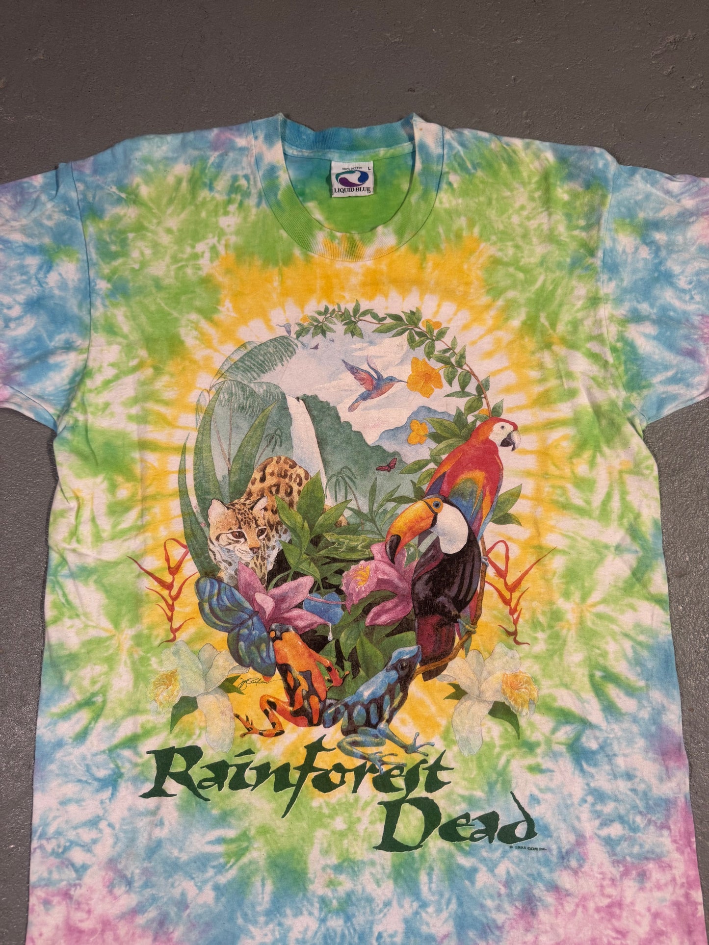 1993 Rainforest Dead Tee Sz L