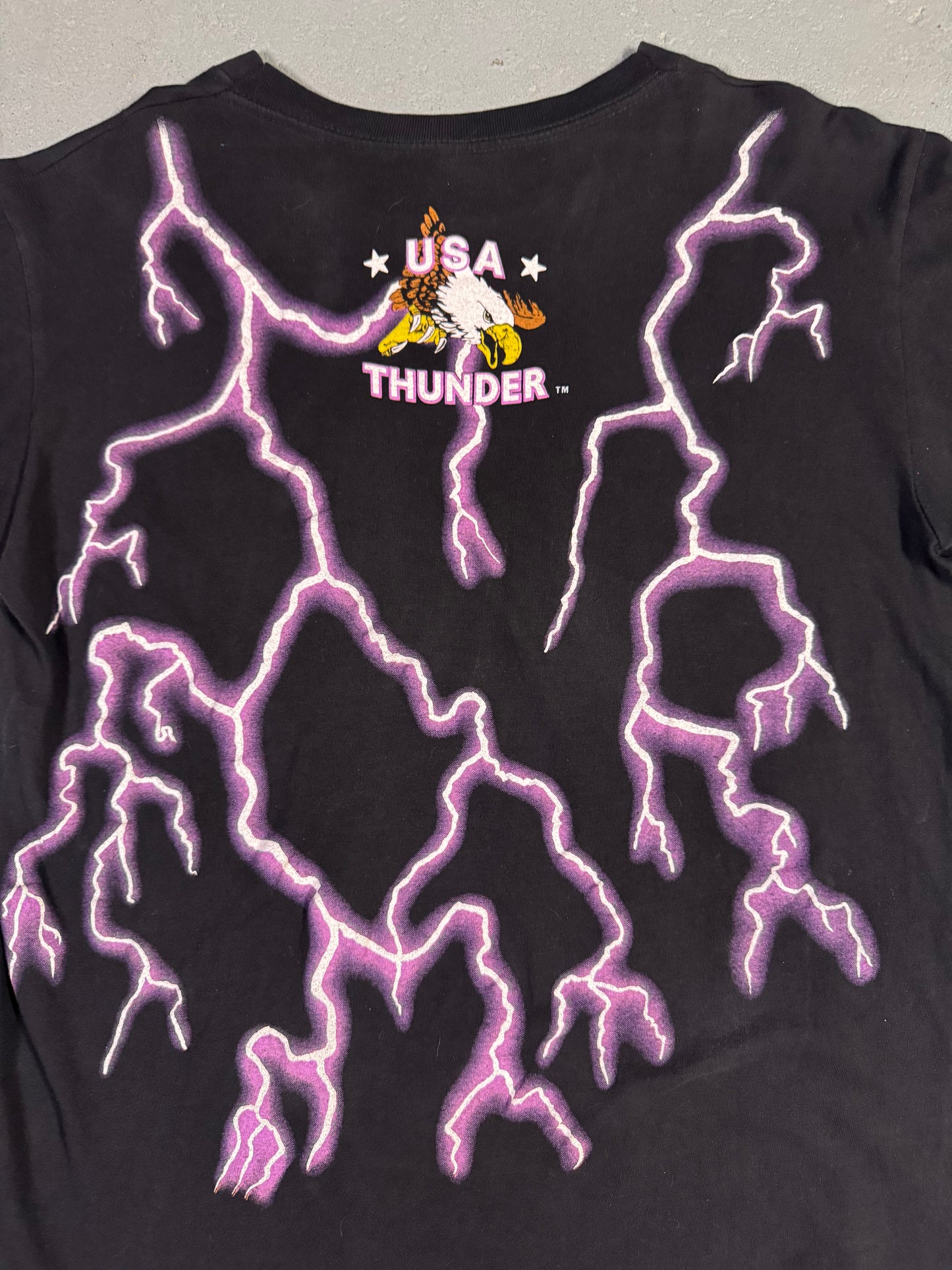 Vintage American Thunder Biker  Tee Sz L