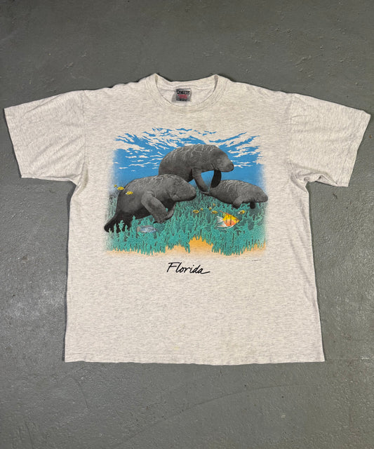 90s Single stitch Manatee Tee Sz XL