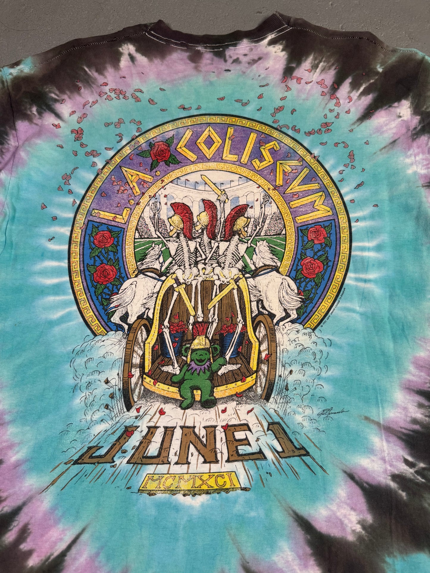 90s LA Coliseum Greatful Dead Tee Sz XL