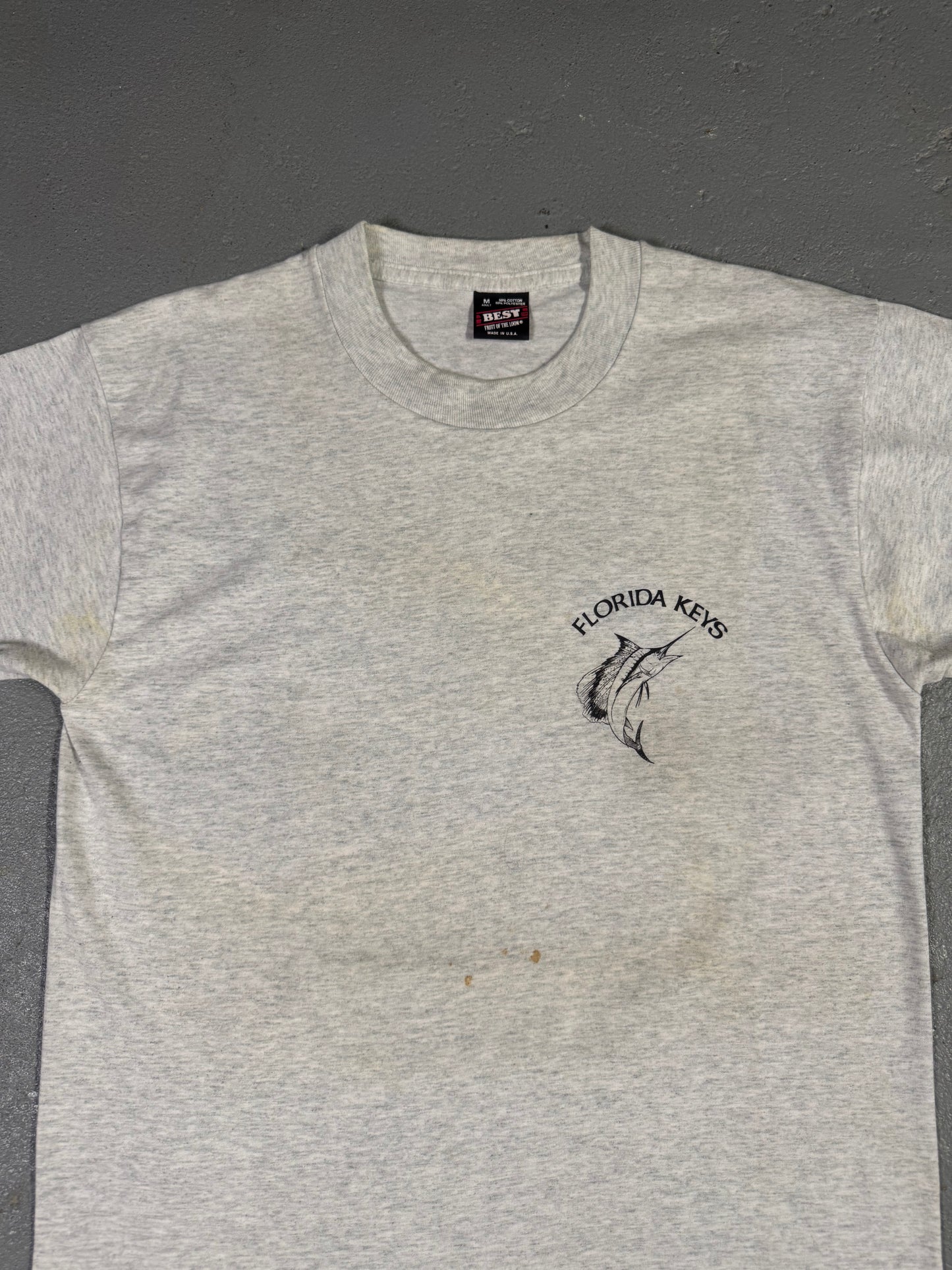 90s Florida Keys Marlin Tee Sz M
