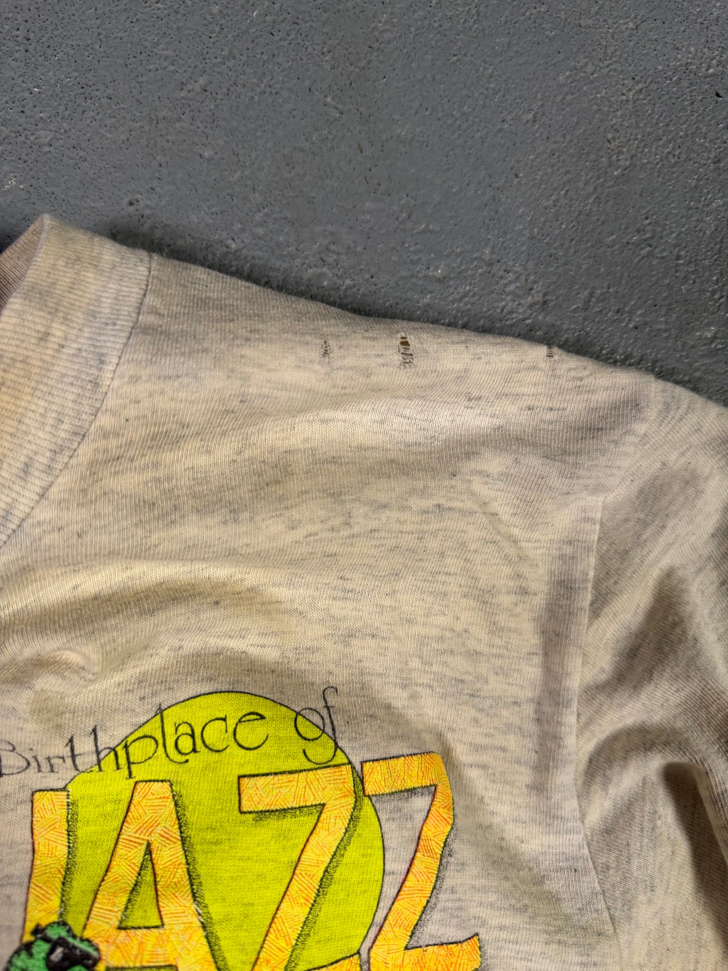 90s New Orleans Tee “Distressed” Sz L