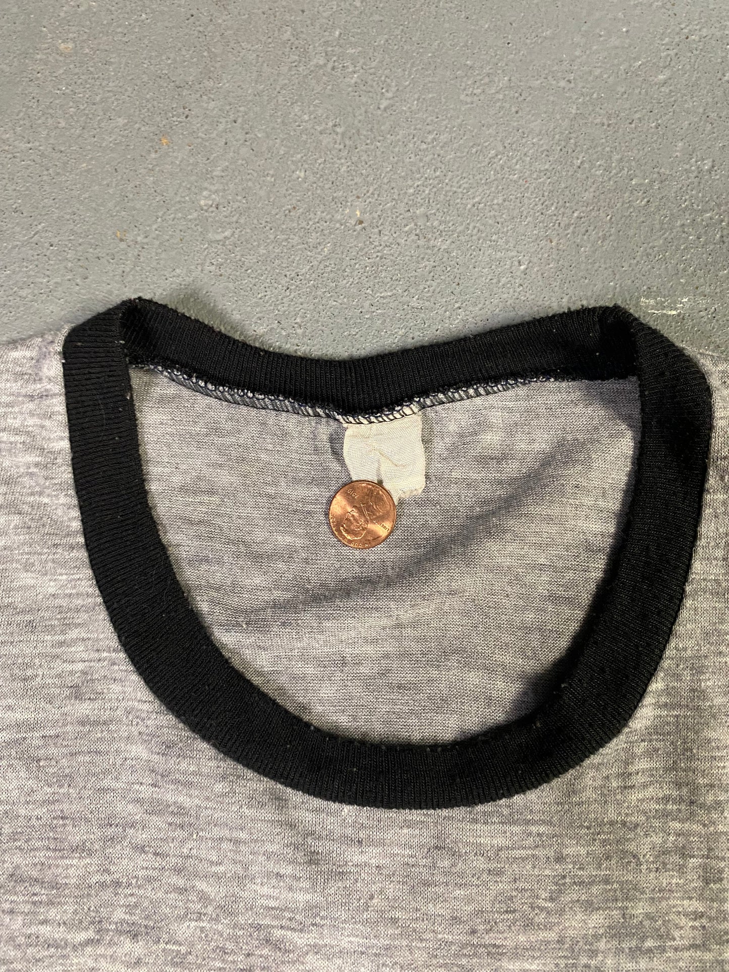 70-80s Mickey Mouse Ringer Tee Sz L