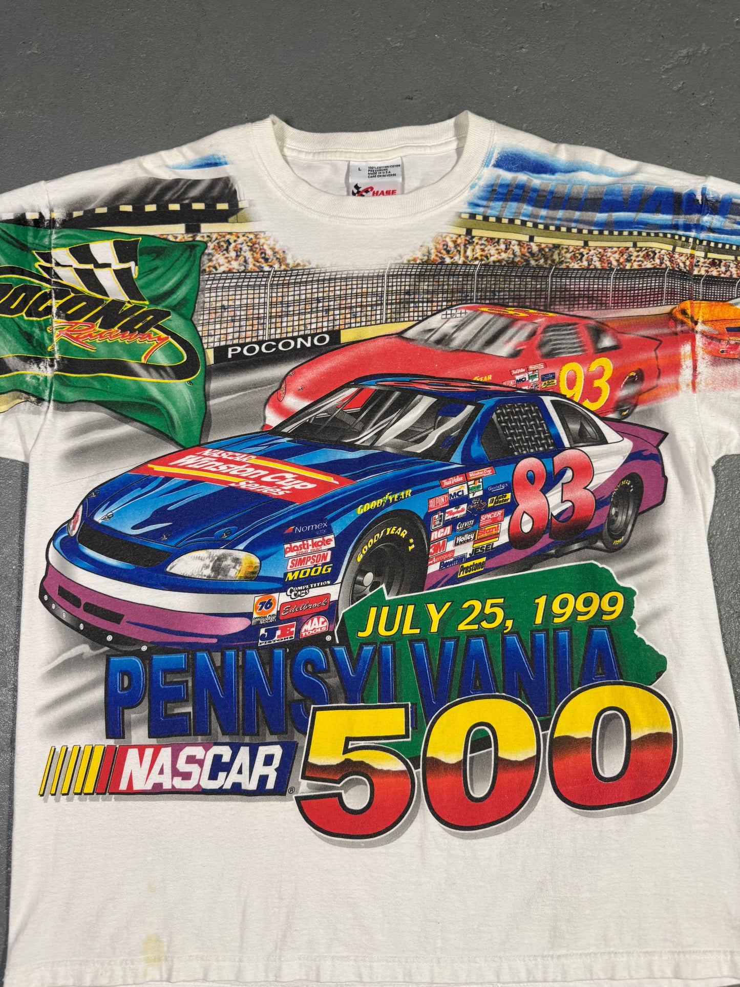 1999 Pennsylvania NASCAR Tee Sz L