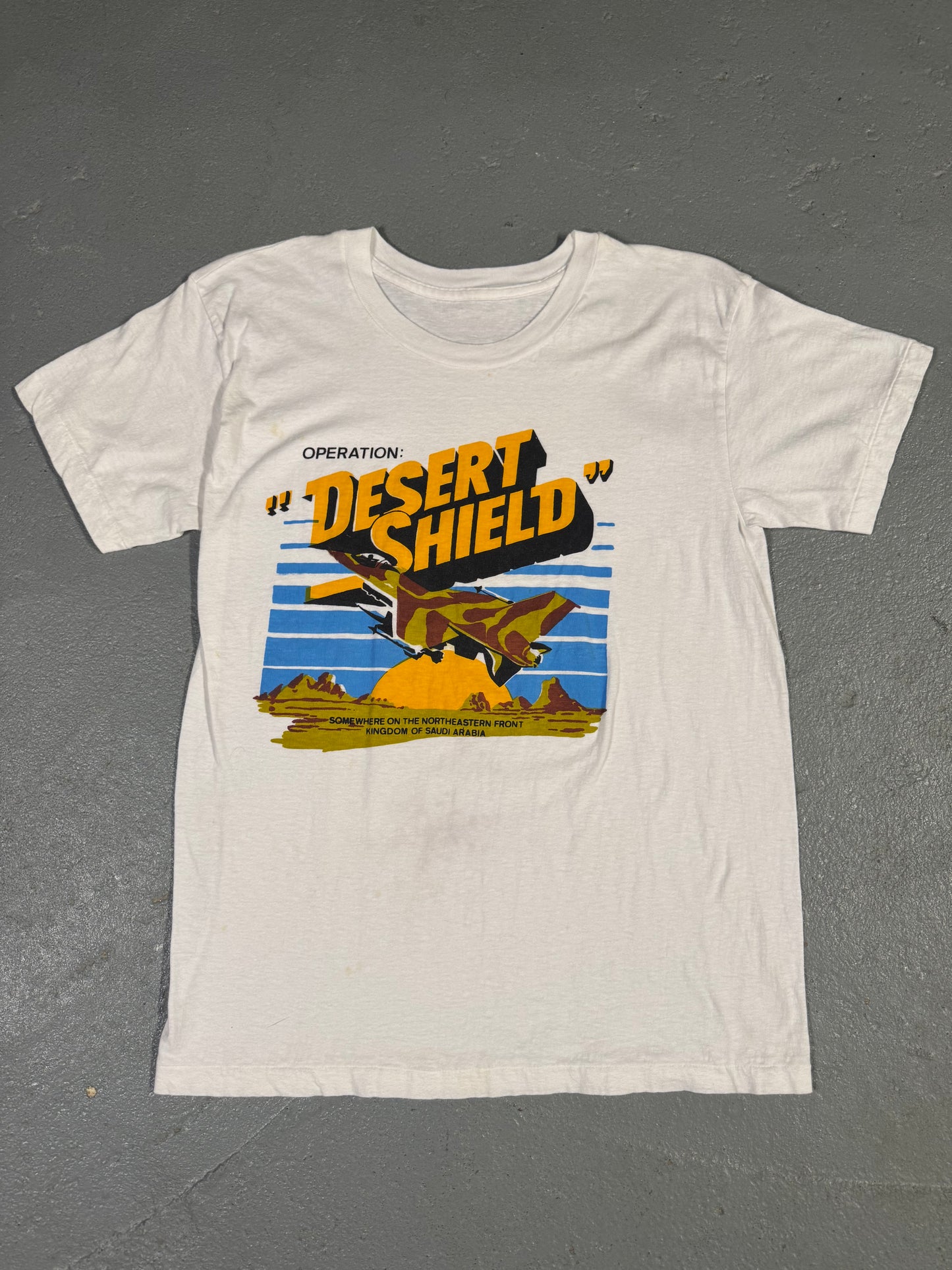 90s Single stitch Operation Desert Sheild tee Sz M