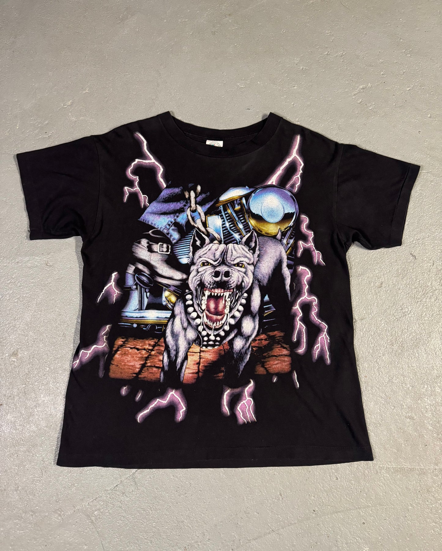 Vintage American Thunder Biker  Tee Sz L