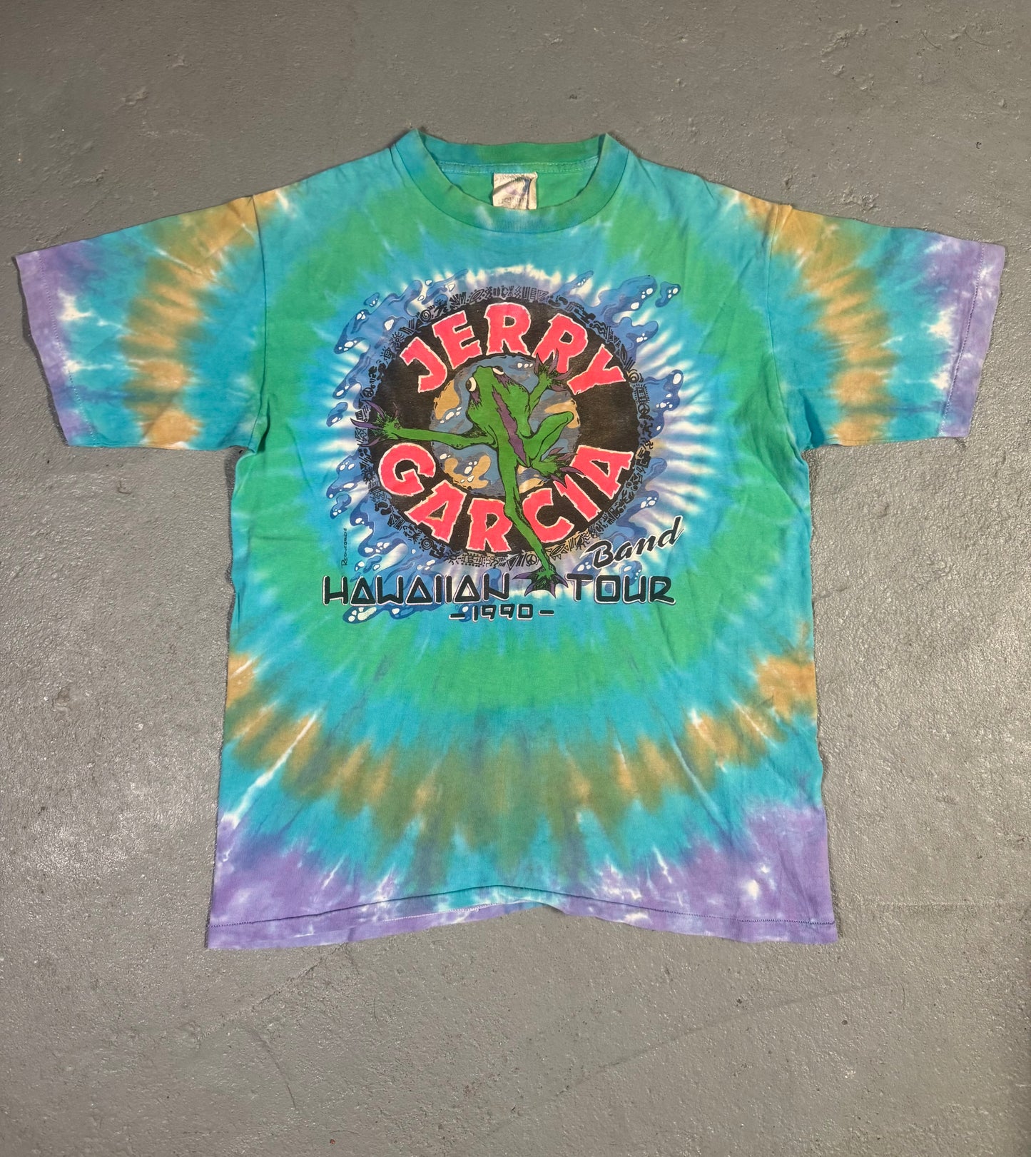 Rare 1900 Hawaiian Tour “Jerry Garcia Band” Tee Sz L
