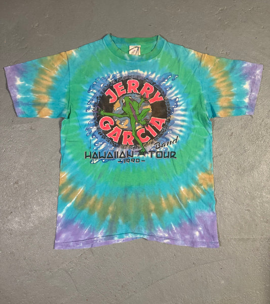 Rare 1900 Hawaiian Tour “Jerry Garcia Band” Tee Sz L