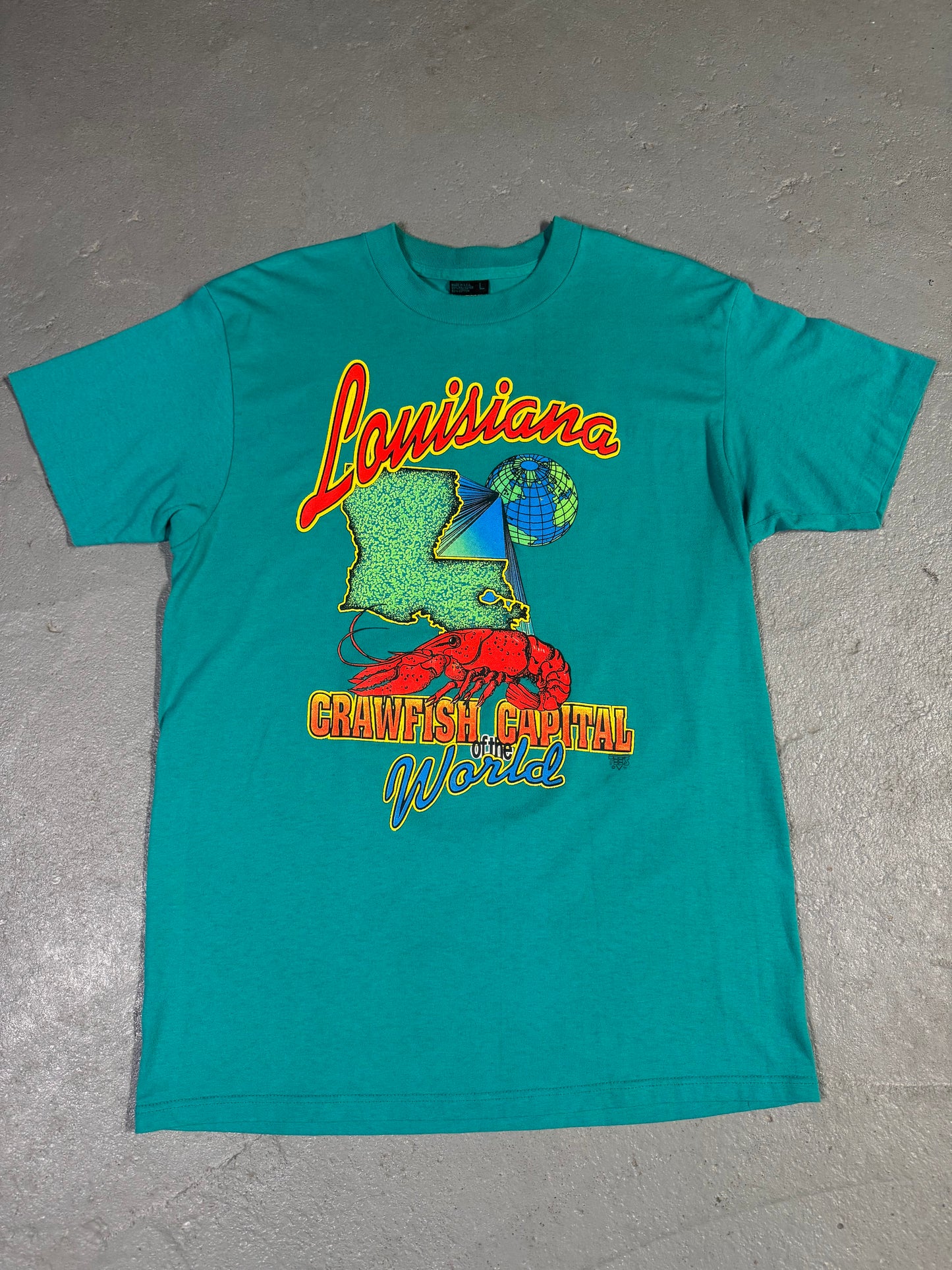 90s Louisiana Crawfish Tee Sz L
