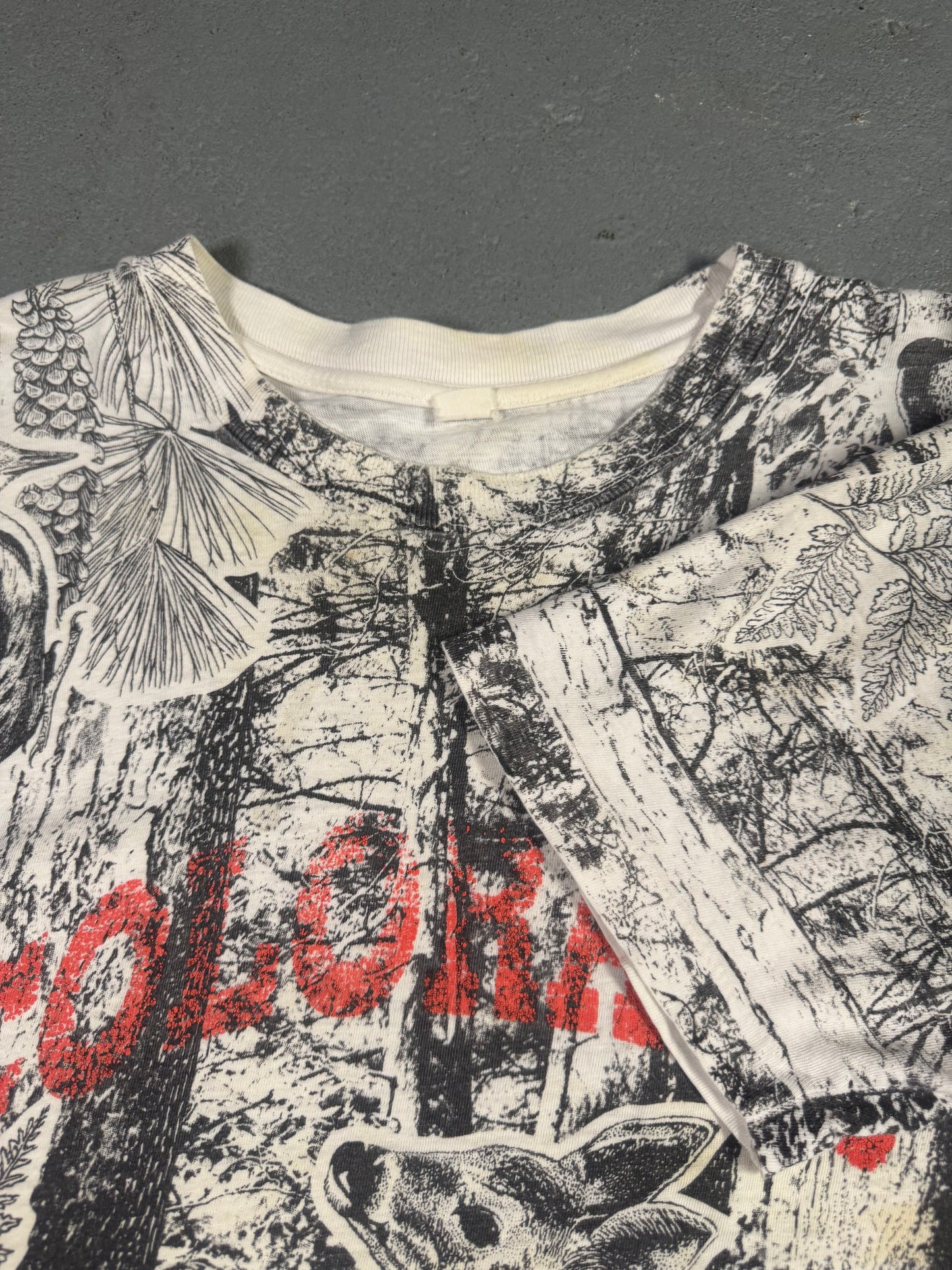 90s Single stitch Nature Aop Tee Sz L-Xl