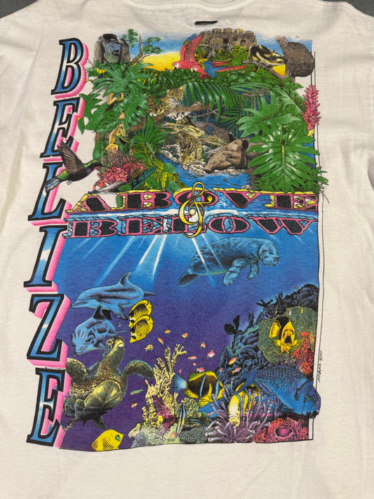 90s Belize Single Stitch Tee Sz L