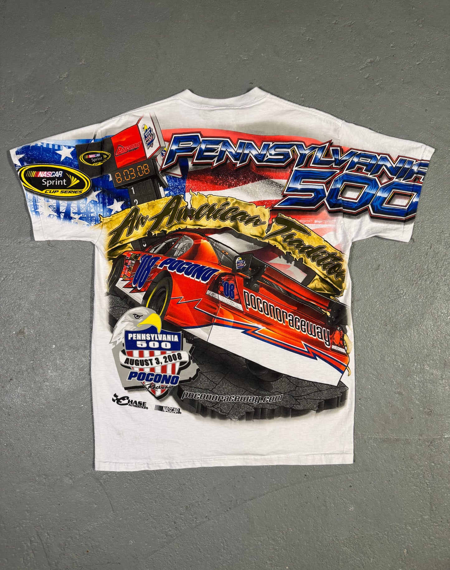 2008 Pennsylvania NASCAR Tee Sz L