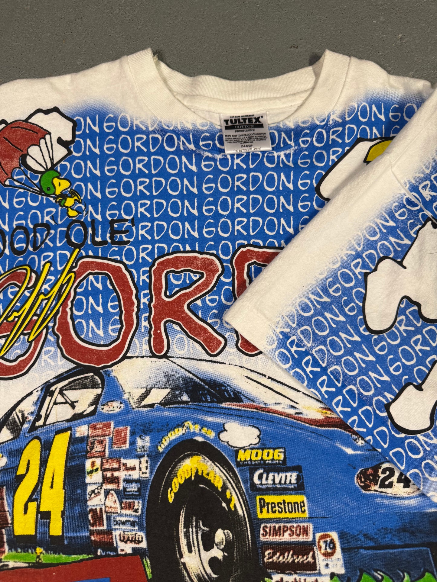 Single Stitch Jeff Gordon Peanuts Tee Sz XL