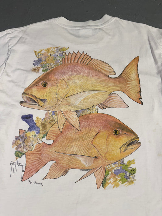 Vintage Guy Harvey Red Snapper Tee Sz L
