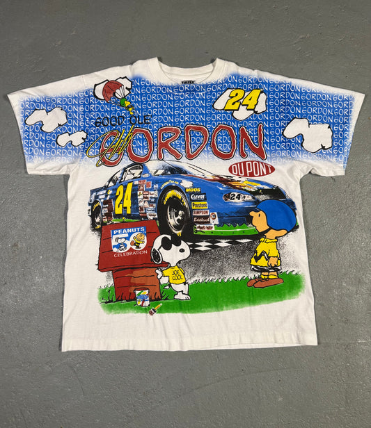 Single Stitch Jeff Gordon Peanuts Tee Sz XL
