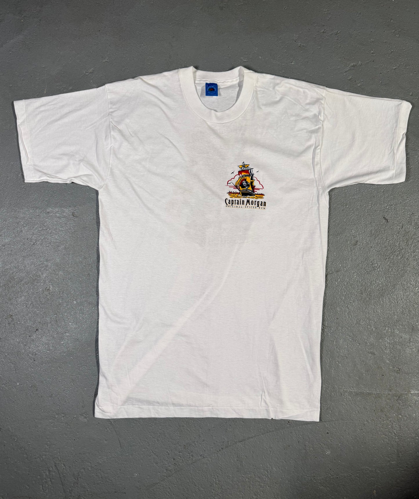 Single stitch “Captain Morgan” Tee Sz L