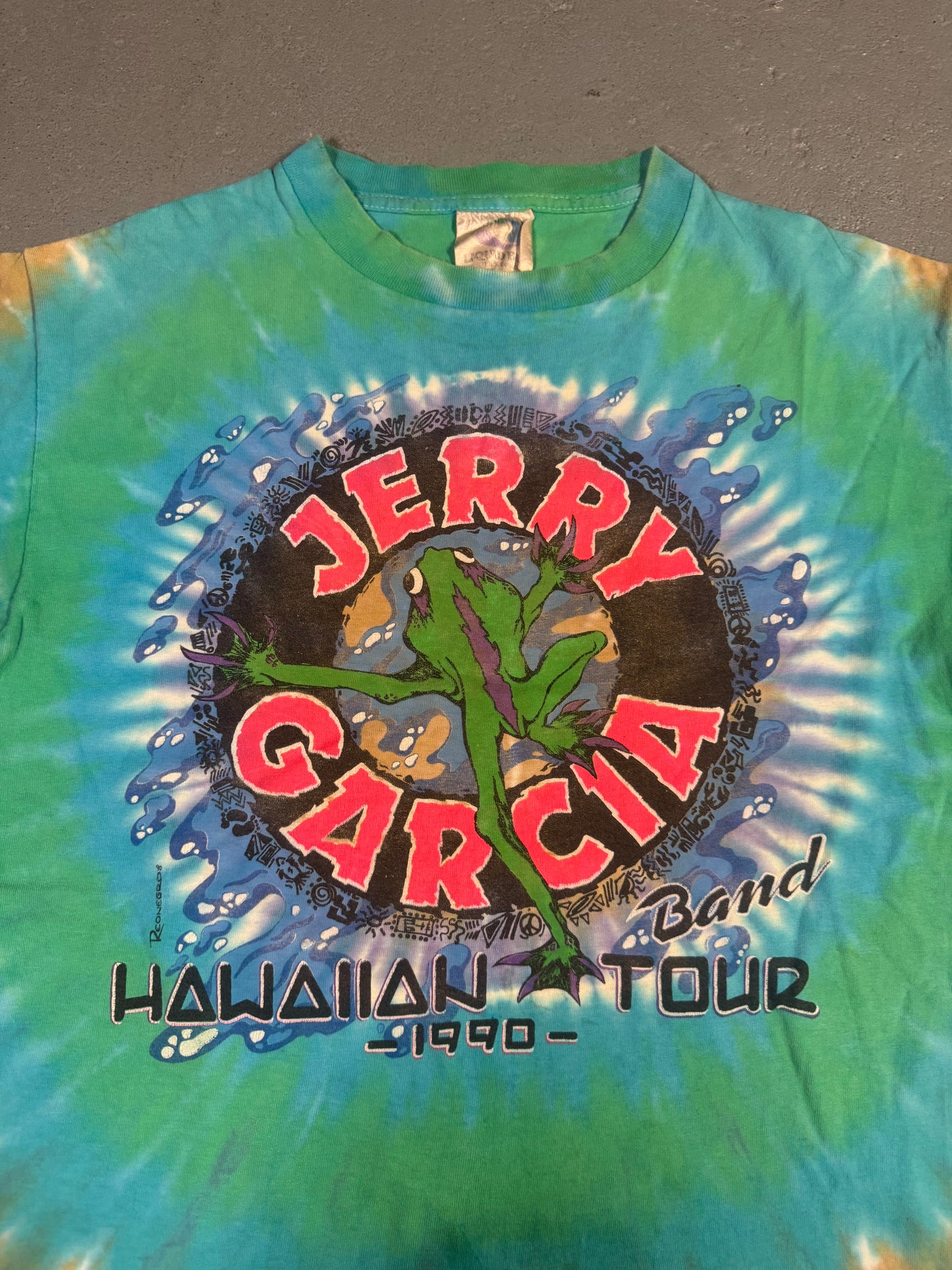 Rare 1900 Hawaiian Tour “Jerry Garcia Band” Tee Sz L