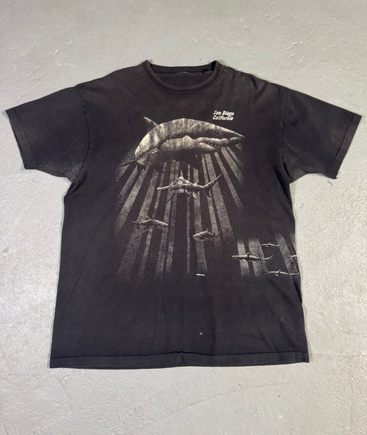 90s Single stitch Shark tee Sz XL