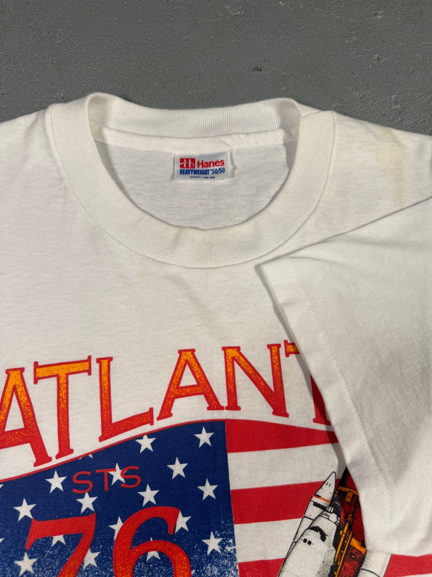 90s “Atlantis” Space shuttle Tee Sz L