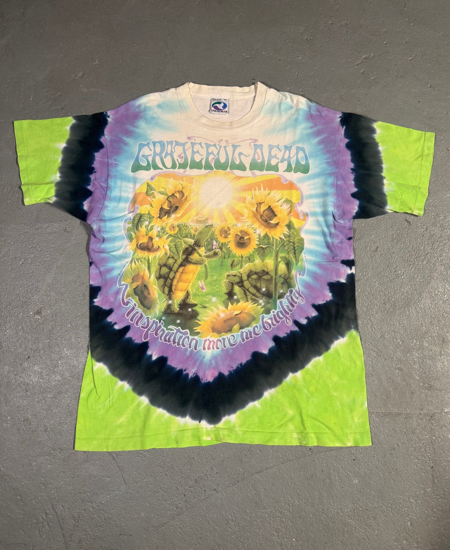 90s Greatful Dead Terrapin Turtle Tee Sz XL
