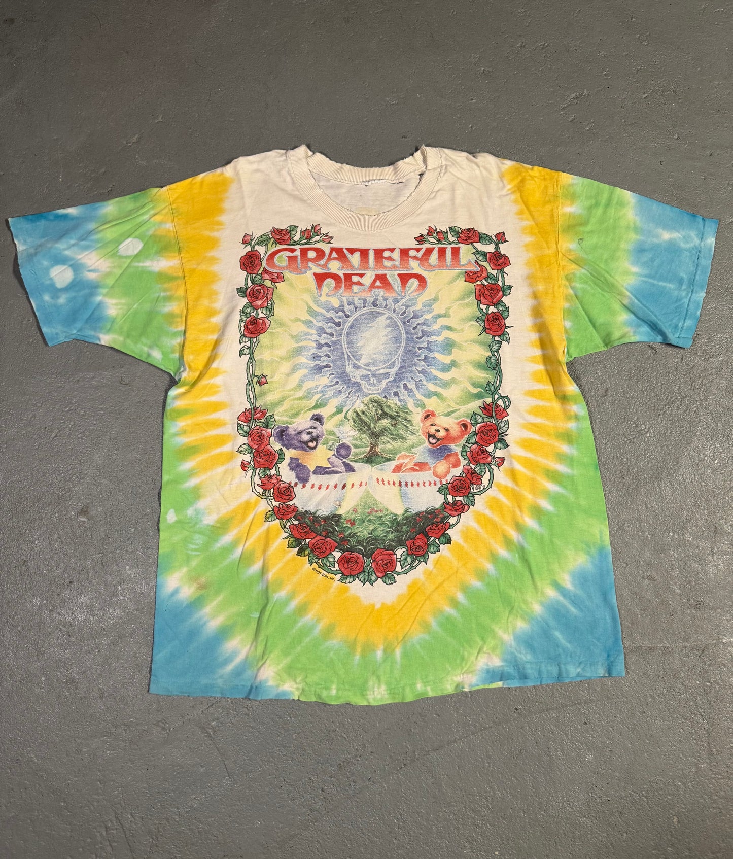 90s Greatful Dead Scarlet Fire Tee Sz XL