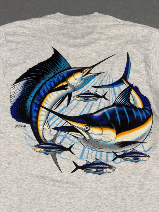 90s Florida Keys Marlin Tee Sz M
