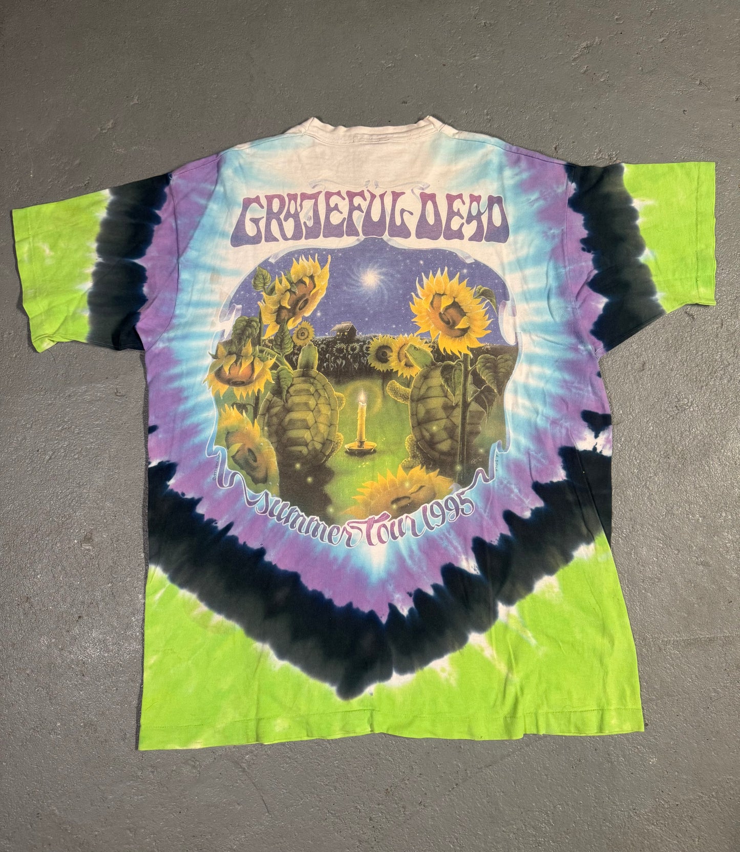 90s Greatful Dead Terrapin Turtle Tee Sz XL