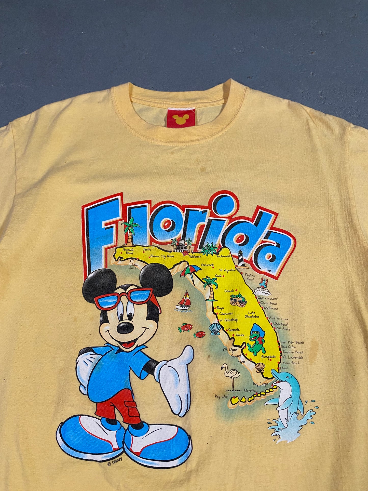 Vintage Mickey Florida Tee Sz L