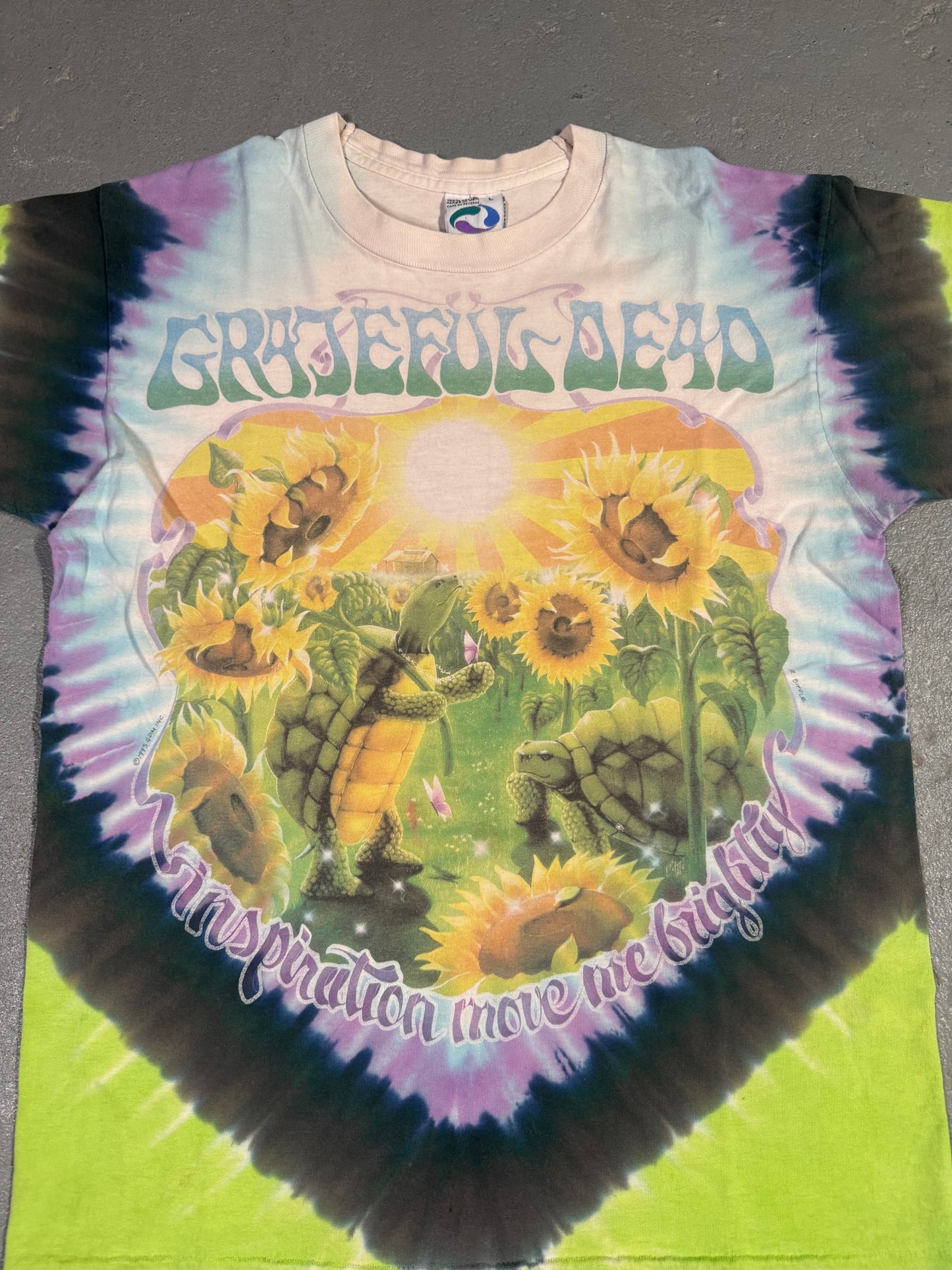 90s Greatful Dead Terrapin Turtle Tee Sz L