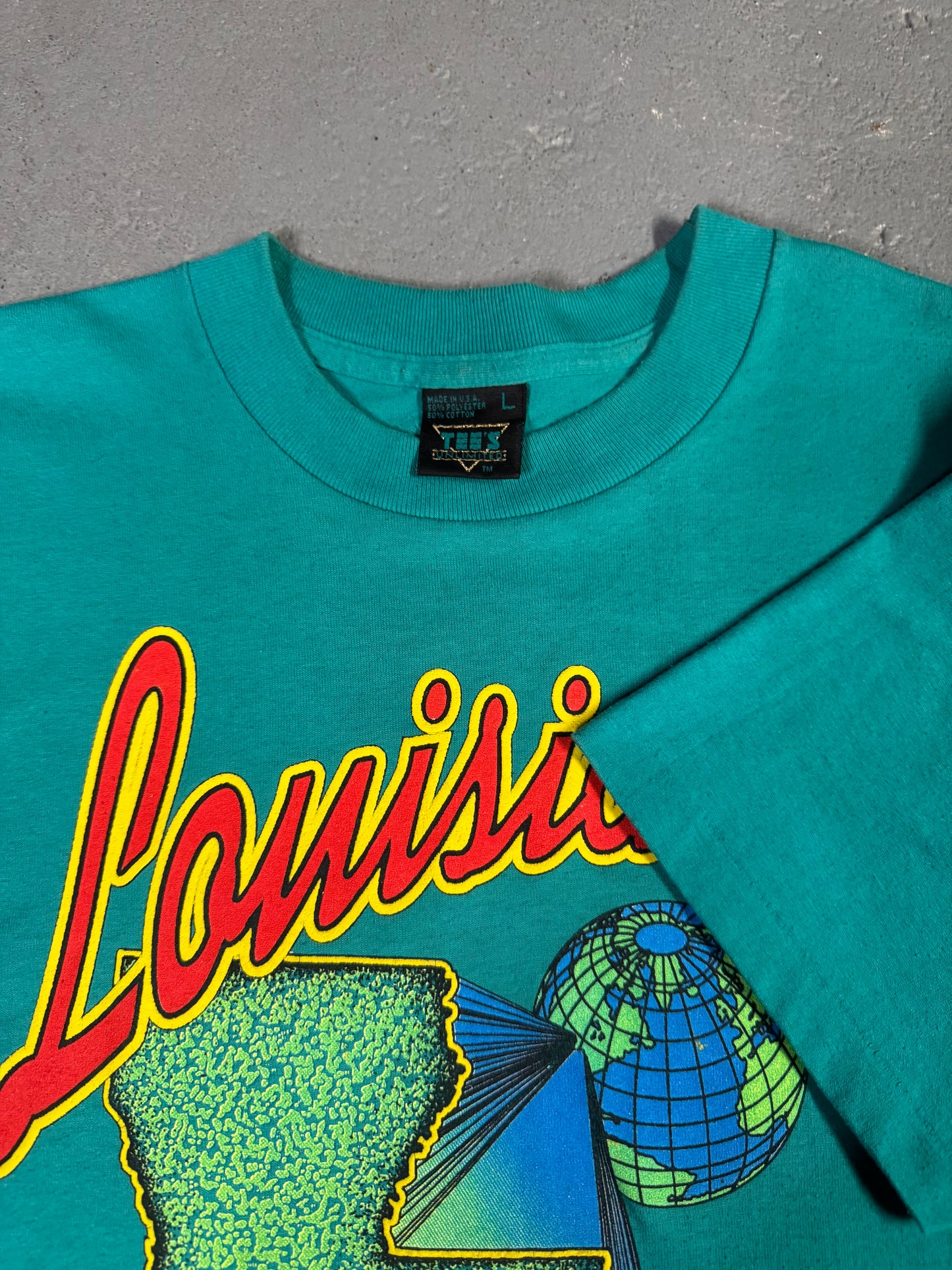 90s Louisiana Crawfish Tee Sz L