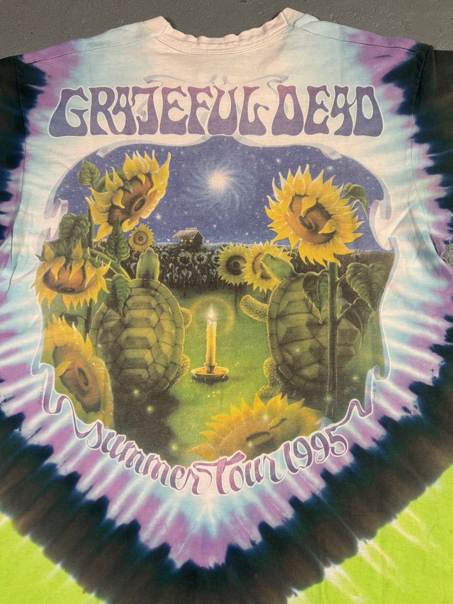 90s Greatful Dead Terrapin Turtle Tee Sz L